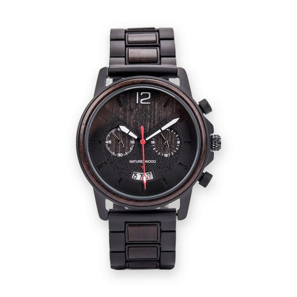Montre en Bois Sport Noire - Indiana Black