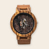 Montre Bois Squelette - Dark Engraved
