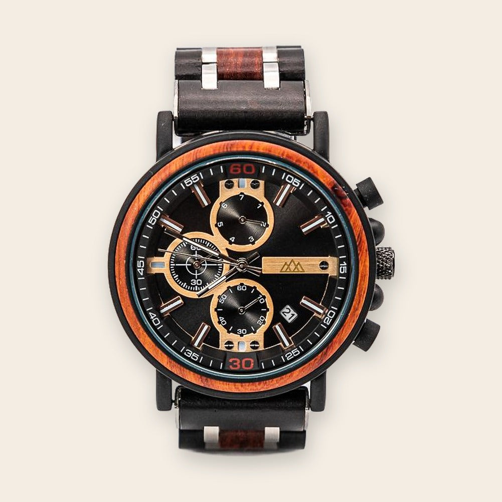 Montre en bois suisse homme Griffed – The Wood Stock