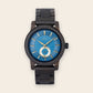 Montre homme bois cadran bleu Teriol Blue – The Wood Stock