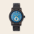 Montre Homme Bois Cadran Bleu - Teriol Blue