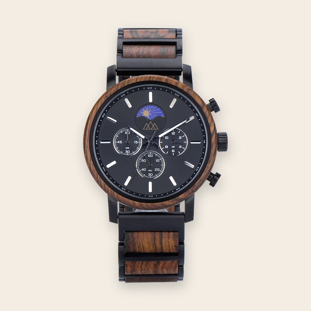 Montre homme en bois Uluna Brown – The Wood Stock