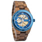 Montre mécanique automatique en bois Gareth, vue 3 sur fond blanc