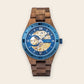Montre mécanique automatique en bois Gareth – The Wood Stock