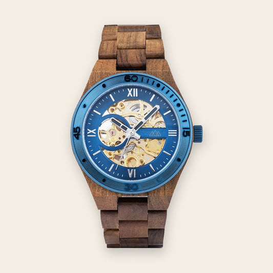 Montre mécanique automatique en bois Gareth – The Wood Stock