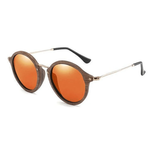 Monture Lunette Bois - Retro Orange - The Wood Stock