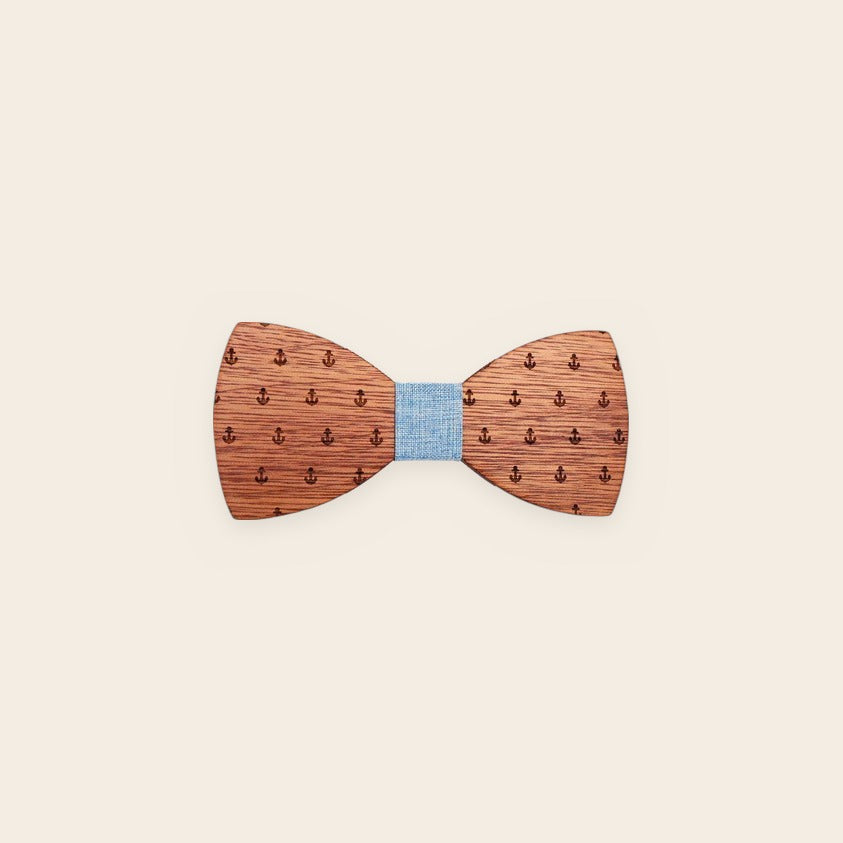 Noeud papillon bois Ancre – The Wood Stock