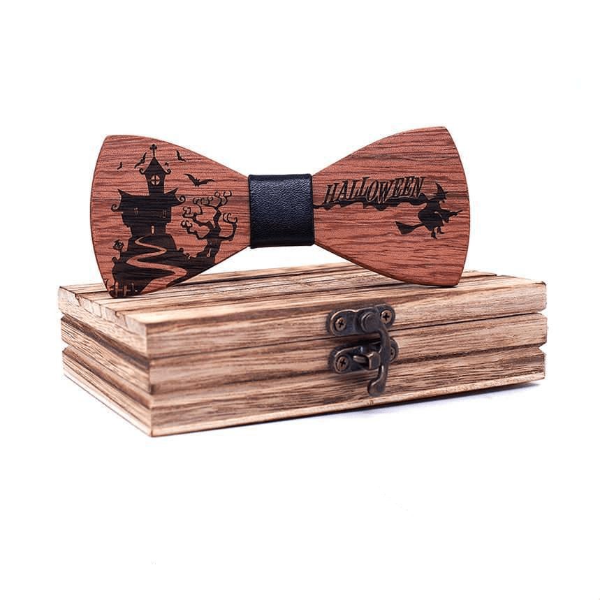 Noeud Papillon Bois - Halloween Adulte et Enfant - The Wood Stock