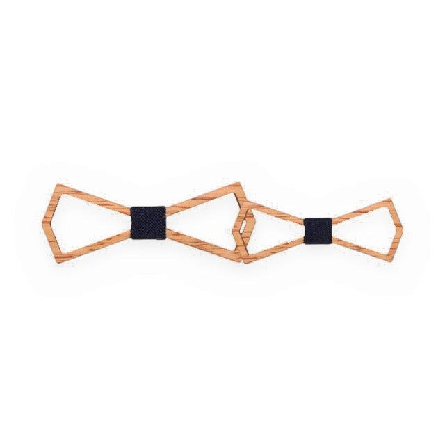 Noeud Papillon Bois Père Fils - Minimalistic