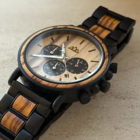 Montre en bois Zebra Marshal en vidéo