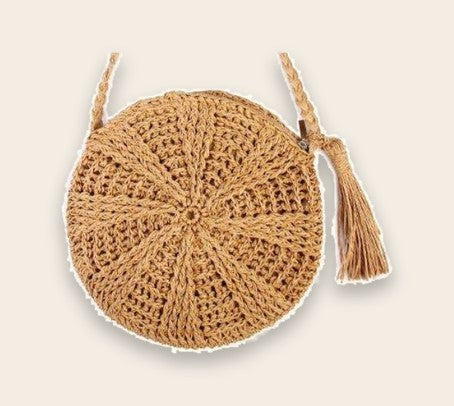 Sac en paille rond Esméralda – The Wood Stock