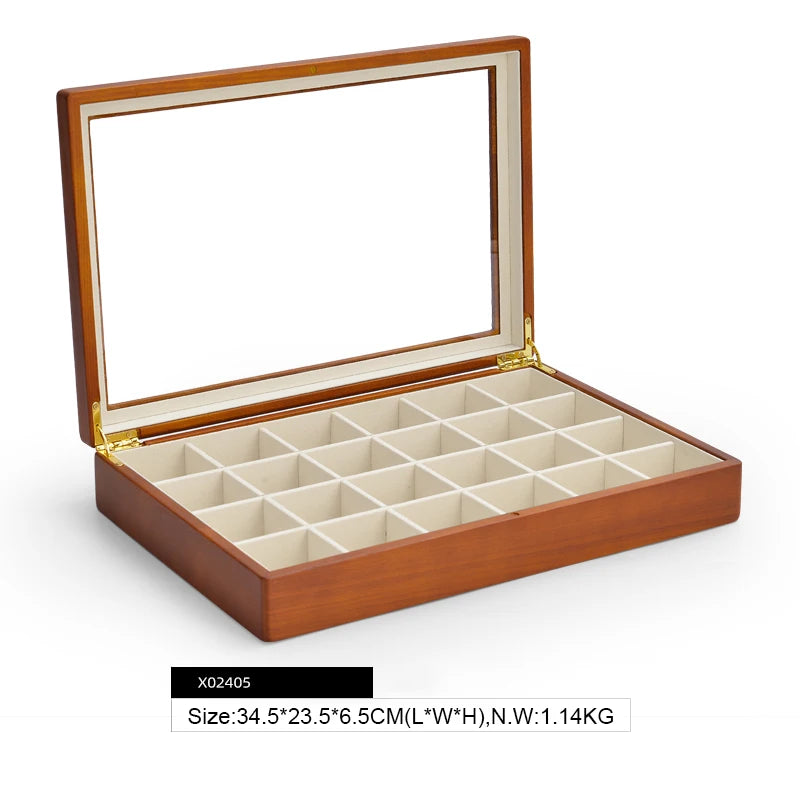 Boîte à Bijoux en Bois 24 Compartiments - Noria