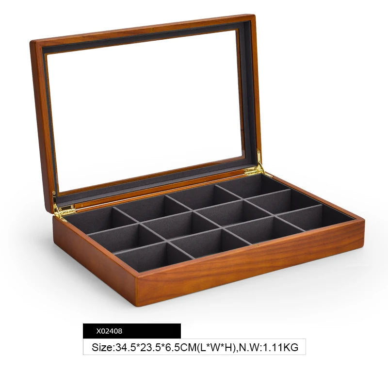 Boîte à Bijoux en Bois 12 Compartiments - Noria