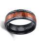 Bague en bois Celtique, vue 2 sur fond blanc