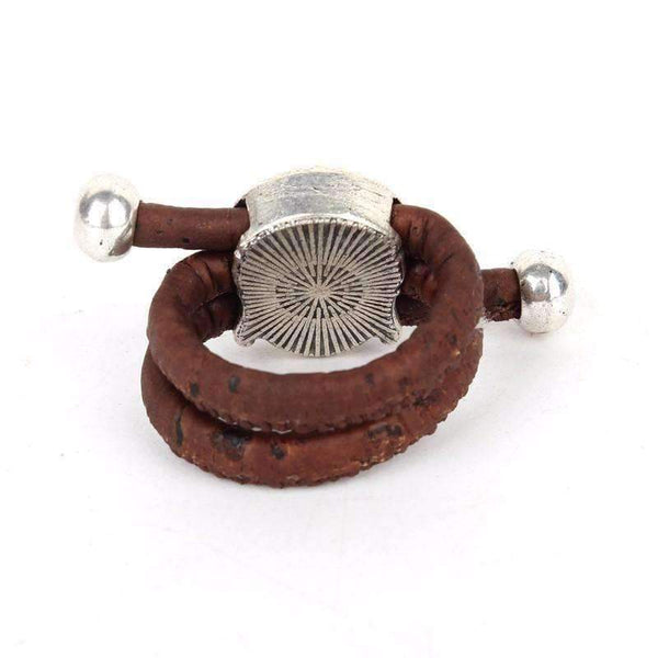 Brun Bague Liège Bouddha