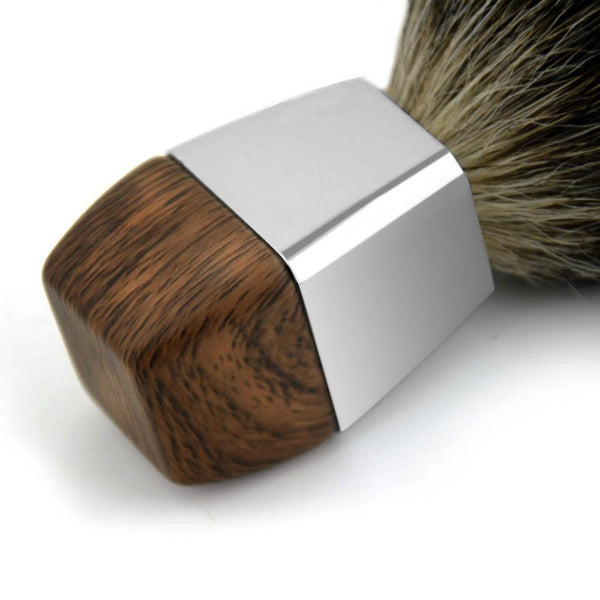 Blaireau en Bois - Chrome