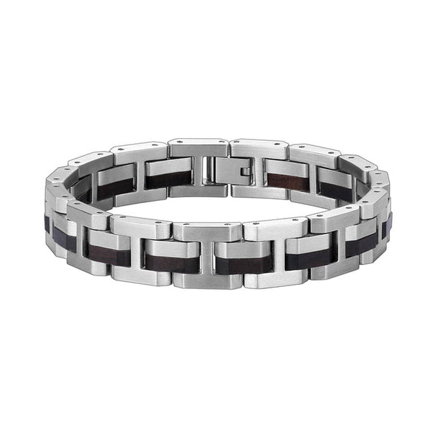 Bracelet Homme Bois - Steel Black Only Bracelet / CHINA / 20cm