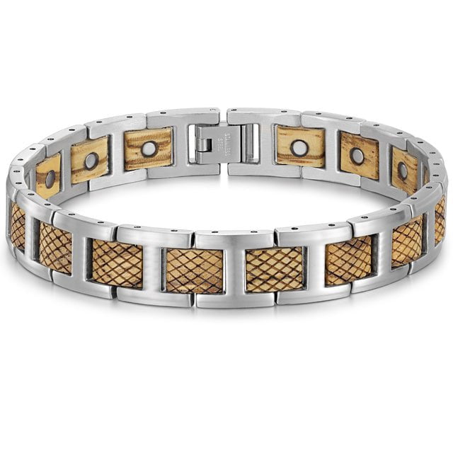 Bracelet magnetique bois - Crossed Olivier bracelet