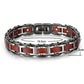 Bracelet magnétique bois Griffed Acajou, vue 4 sur fond blanc