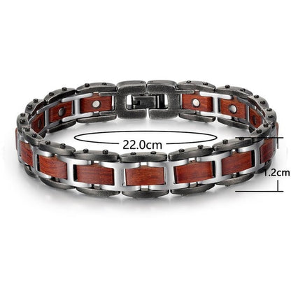 Bracelet magnetique bois - Griffed Acajou Length 22 CM