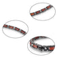 Bracelet magnétique bois Slim Acajou, vue 3 sur fond blanc