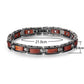 Bracelet magnétique bois Slim Acajou, vue 4 sur fond blanc