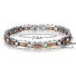 Bracelet magnétique bois Slim Zebra, vue 4 sur fond blanc