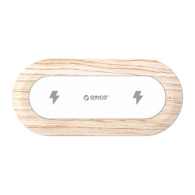 WOC2-WD Chargeur sans fil Bois - Double