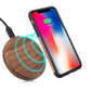 Chargeur sans fils bois MagSafe Boost 15W, vue 2 sur fond blanc