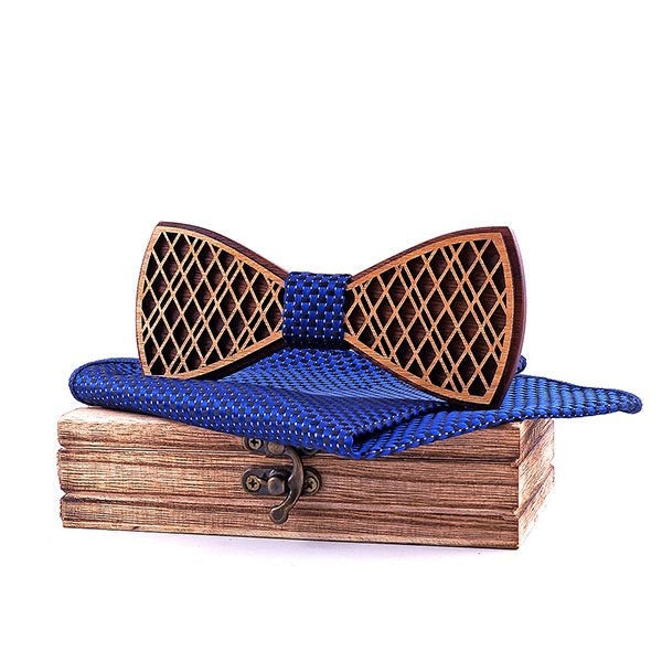 Coffret Noeud Papillon Bois Mariage - Bee T313-C1