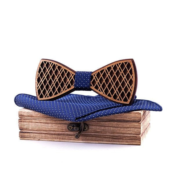 Coffret Noeud Papillon Bois Mariage - Bee T313-C5