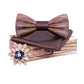 Coffret noeud papillon bois mariage Oldies, vue 2 sur fond blanc