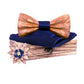 Coffret noeud papillon bois mariage Oldies, vue 7 sur fond blanc