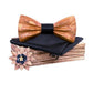 Coffret noeud papillon bois mariage Oldies, vue 9 sur fond blanc