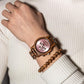 Grosse montre femme en bois Outdoor Zebra en situation, photo 3