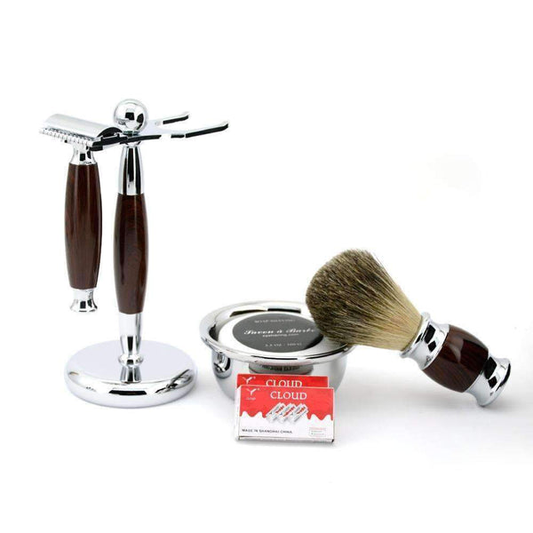 Brun Clair Kit Rasage Bois LUXE