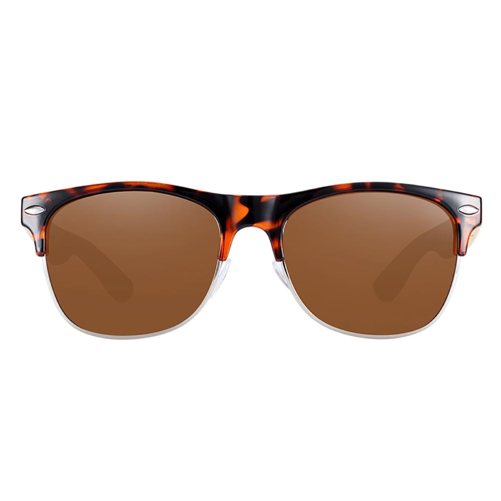 Lunettes en bois clubmaster Ricky Brun, vue 2 sur fond blanc