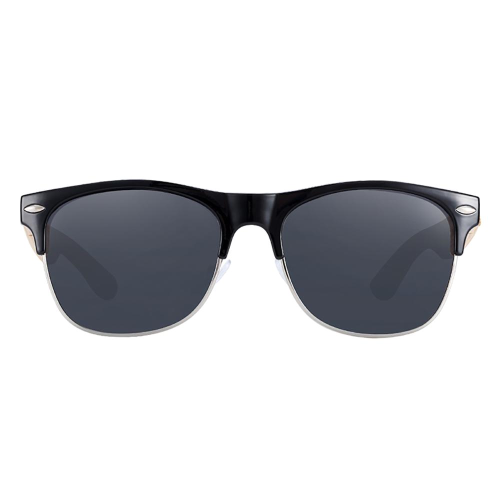 Lunettes en bois clubmaster Ricky, vue 2 sur fond blanc