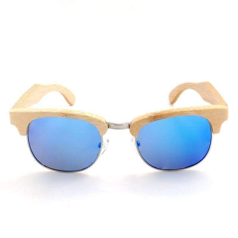Lunettes en bois clubmaster Sea, vue 2 sur fond blanc