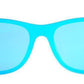 Lunettes en bois wayfarer Full Bleu, vue 2 sur fond blanc