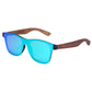 Lunettes en bois wayfarer Full Bleu, vue sur fond blanc
