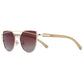Brun Lunettes en Bois - Aviator