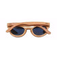 Bleu Lunettes en Bois - Retro Bambou