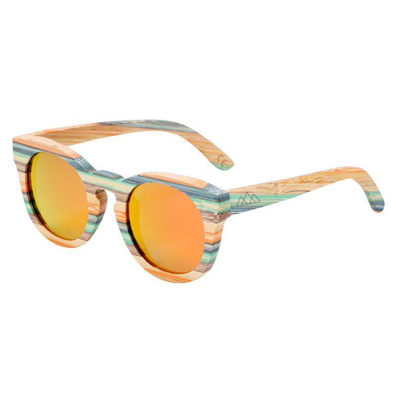 Lunettes en Bois - Retro Rainbow