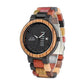 Montre en bois couleur Fashion Color, vue 2 sur fond blanc