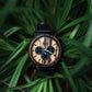 Montre en bois homme bracelet cuir Zebra Marshal Cuir en situation