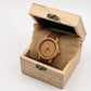 Montre en bois homme cuir Pur Line en situation, photo 3