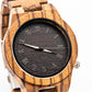 Montre en bois homme à quartz Roma Zebra en situation, photo 2