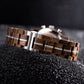 Montre en bois homme ronde cadran noir Brooklyn Black en situation, photo 3