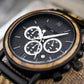 Montre en bois homme Zebra Marshal Classy en situation